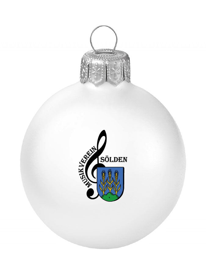 Weihnachtskugel Logo 8cm