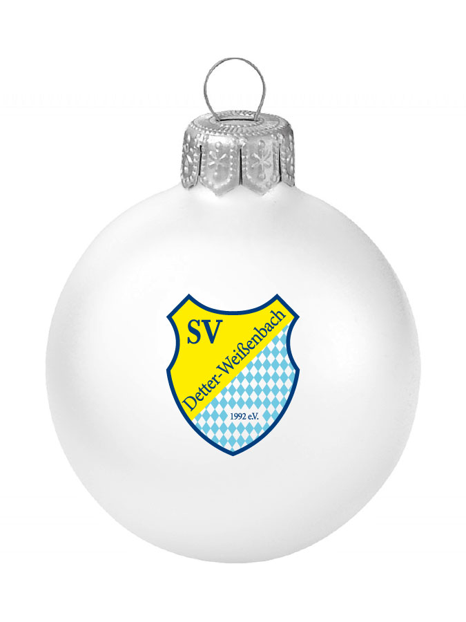 Weihnachtskugel Logo 8cm