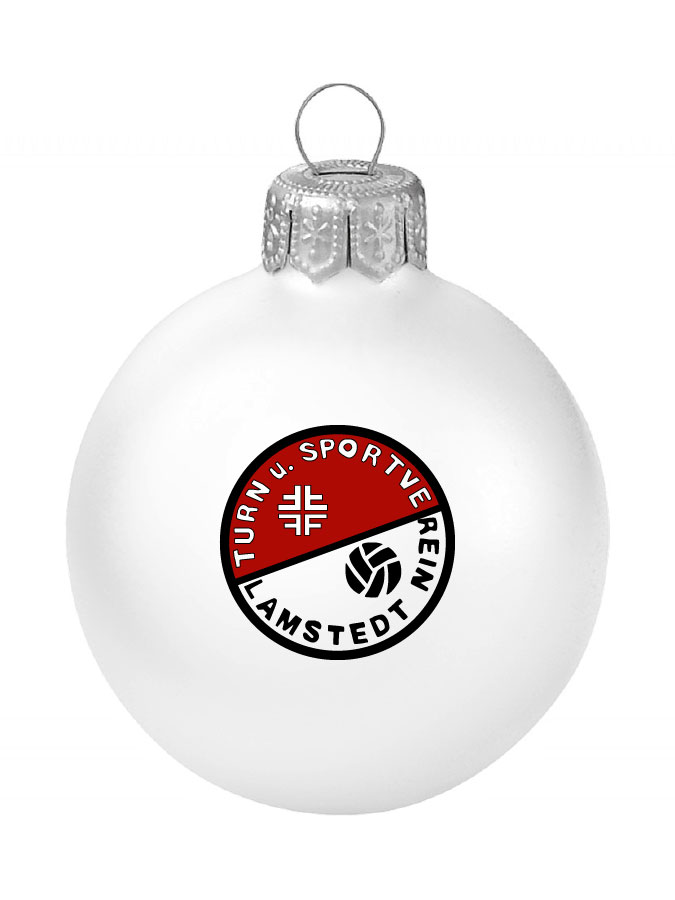 Weihnachtskugel Logo 8cm