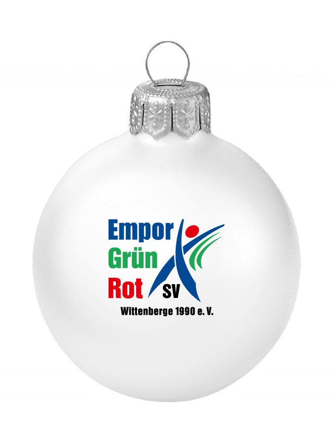 Weihnachtskugel Logo 8cm