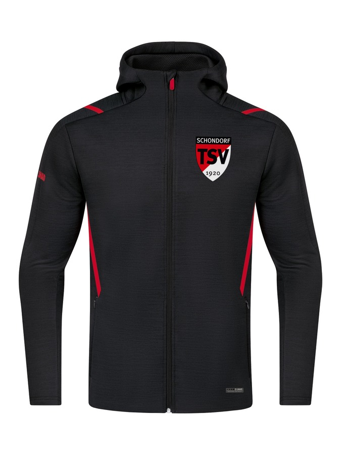 Jako Freizeitjacke Challenge mit Kapuze