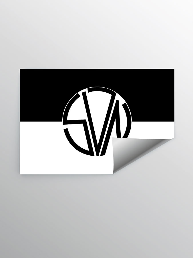Aufkleber DIN A7 Logo
