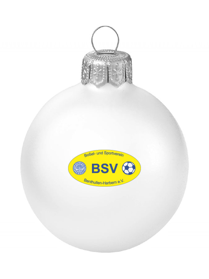 Weihnachtskugel Logo 8cm