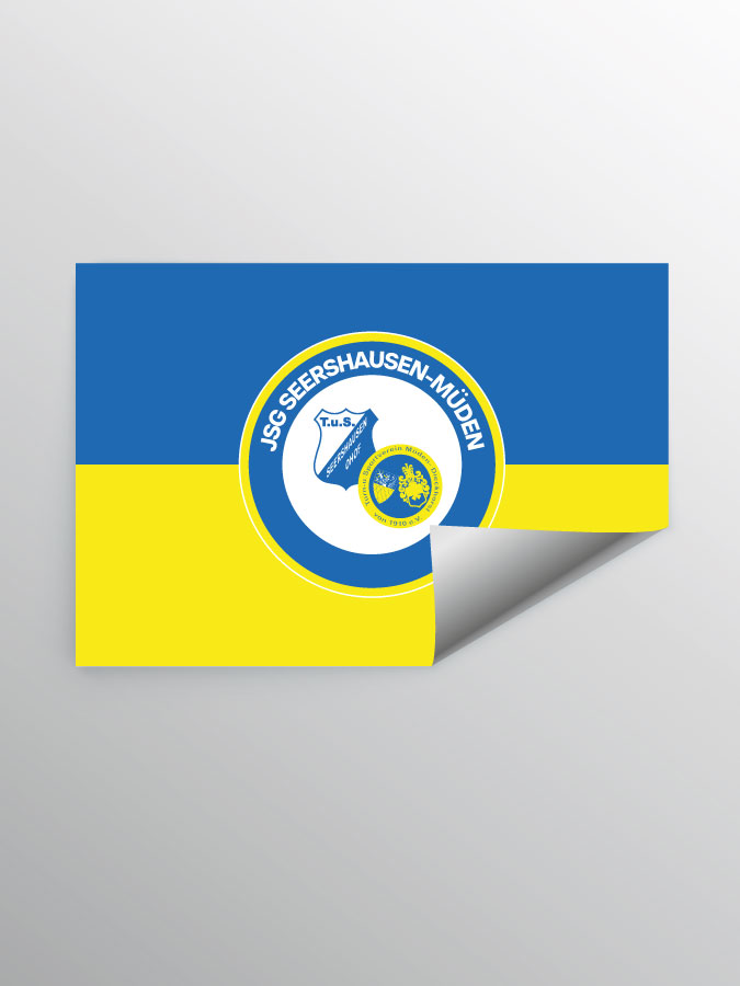 Aufkleber DIN A7 Logo