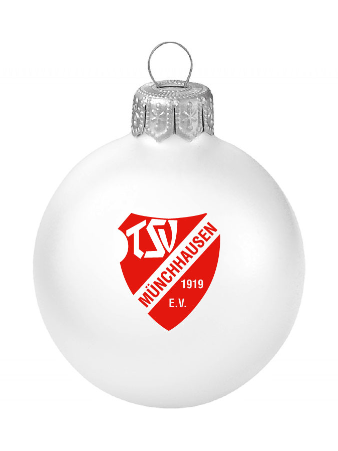 Weihnachtskugel Logo 8cm