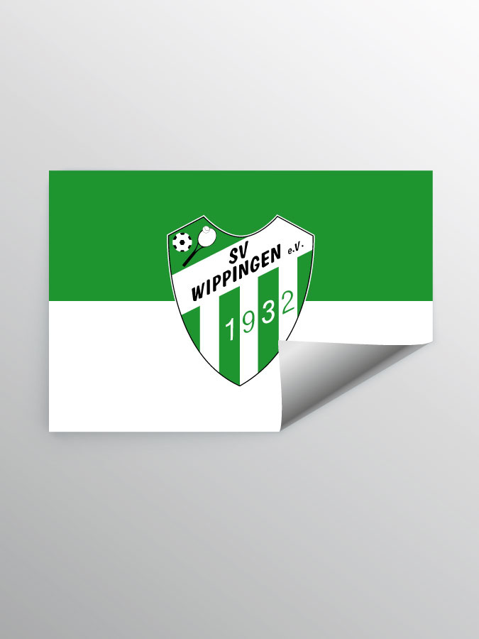 Aufkleber DIN A7 Logo