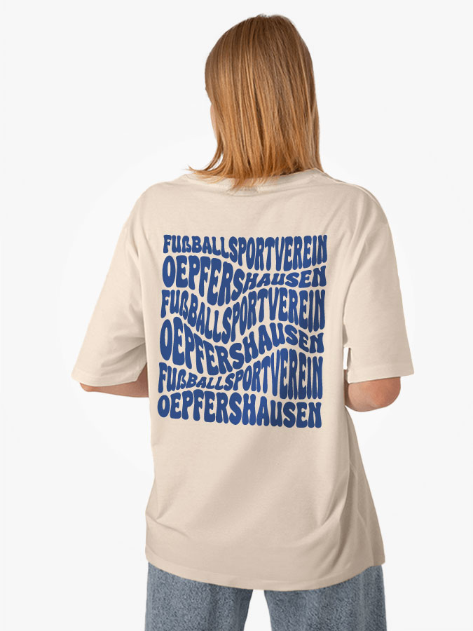 Oversized Shirt Wavy Damen