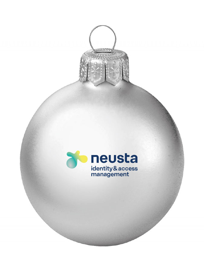 Weihnachtskugel Logo 8cm