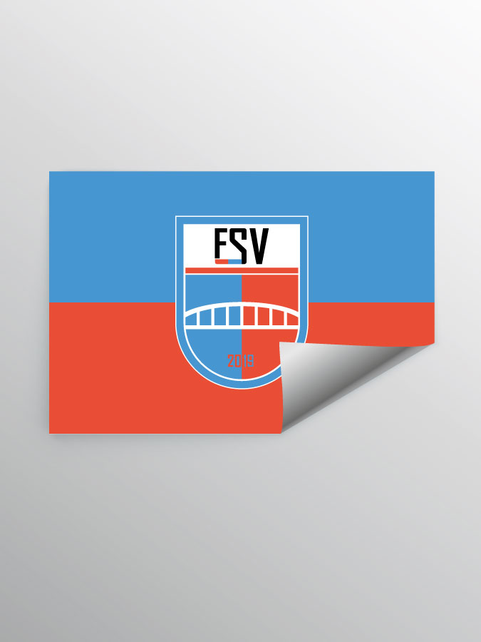Aufkleber DIN A7 Logo