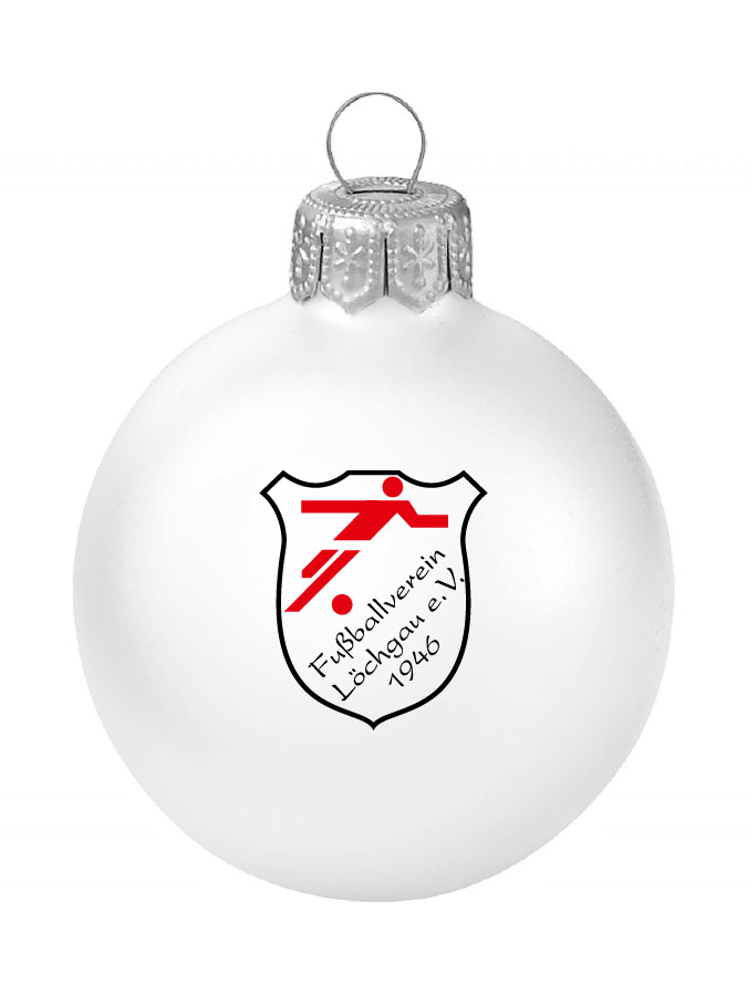 Weihnachtskugel Logo 8cm