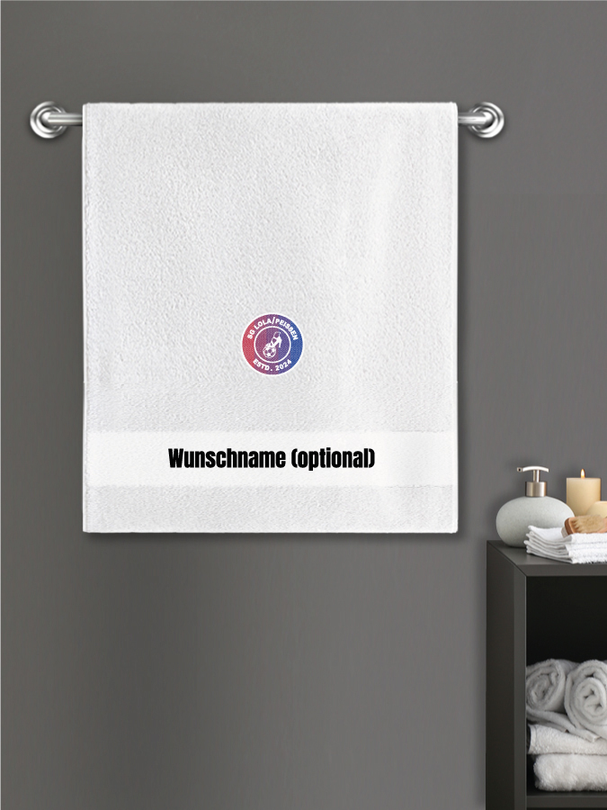 Badehandtuch Team Sticklogo