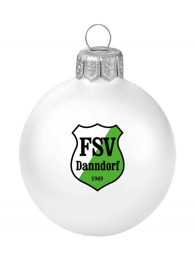 Weihnachtskugel Logo 8cm
