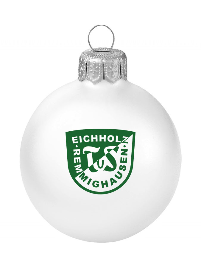 Weihnachtskugel Logo 8cm