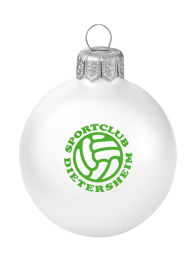Weihnachtskugel Logo 8cm