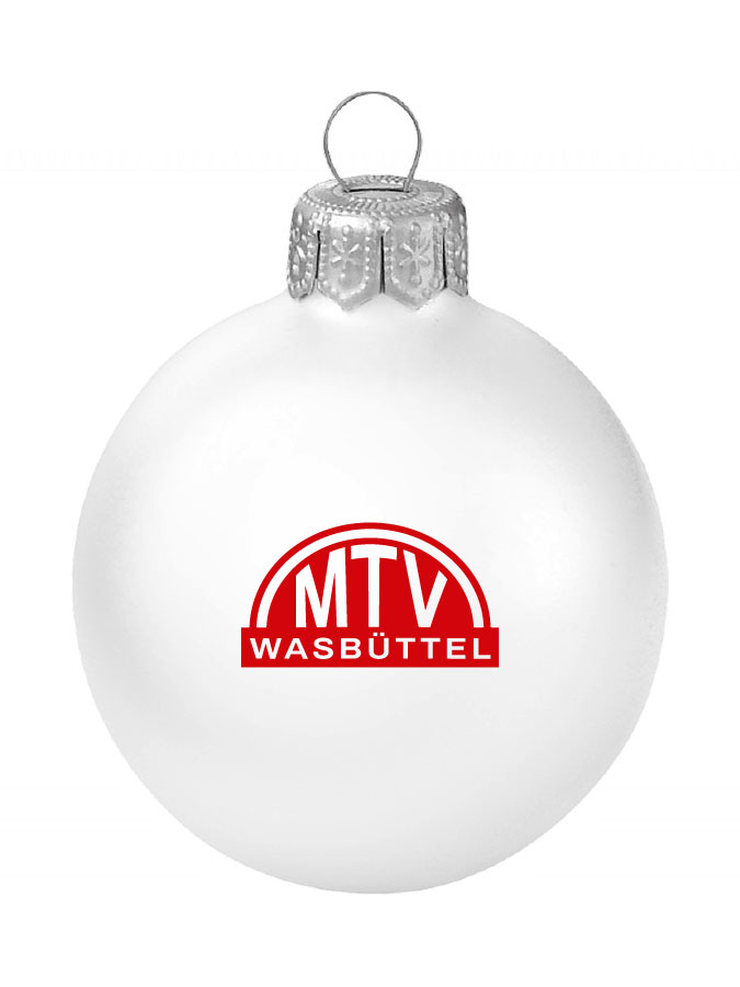 Weihnachtskugel Logo 8cm