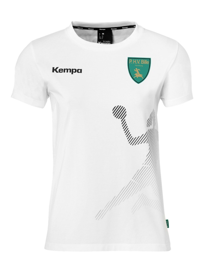Kempa T-Shirt Black & White Damen