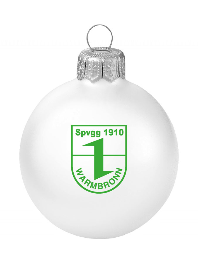 Weihnachtskugel Logo 8cm