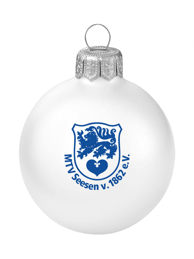 Weihnachtskugel Logo 8cm
