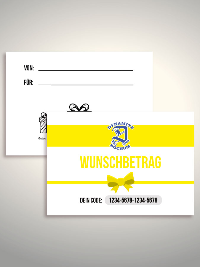 Geschenkgutschein per Versand (Weiß)