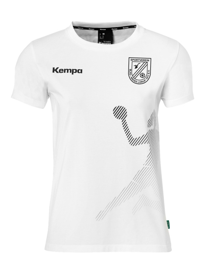 Kempa T-Shirt Black & White Damen