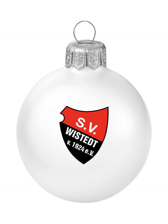 Weihnachtskugel Logo 8cm
