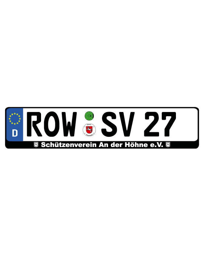 Kennzeichenhalter Kalden (2er Set)