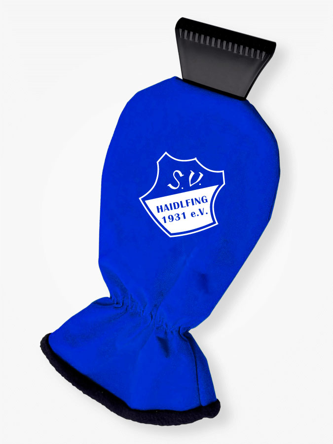 Eiskratzer mit Handschuh
