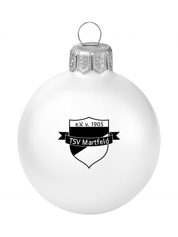 Weihnachtskugel Logo 8cm
