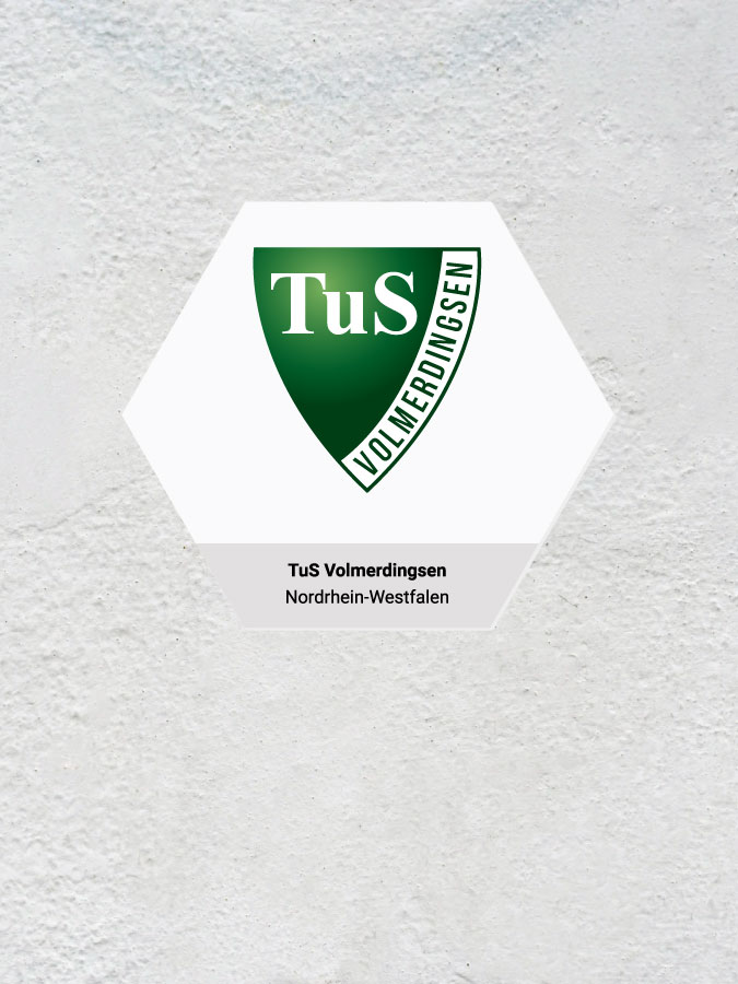 Wandkachel Hexagon mit Logo