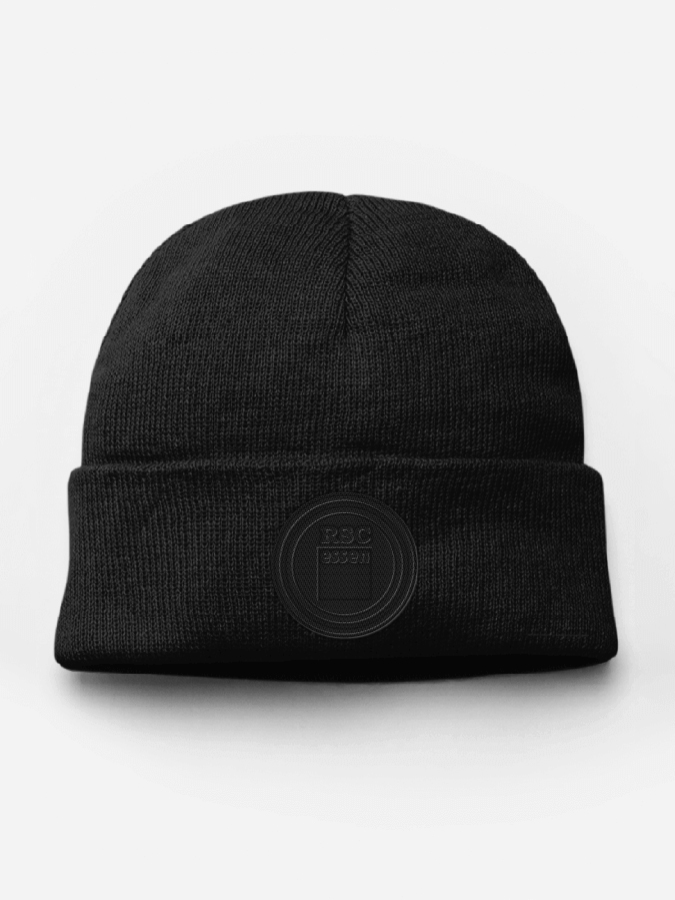 Beanie Kids All Black Sticklogo