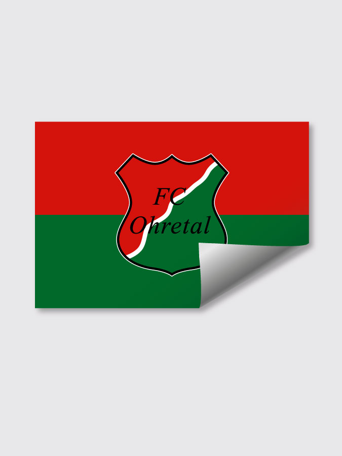 Aufkleber DIN A7 Logo