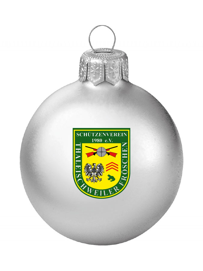 Weihnachtskugel Logo 8cm