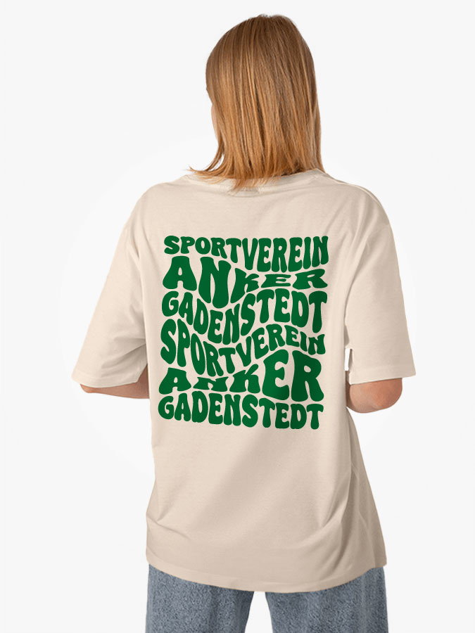 Oversized Shirt Wavy Damen
