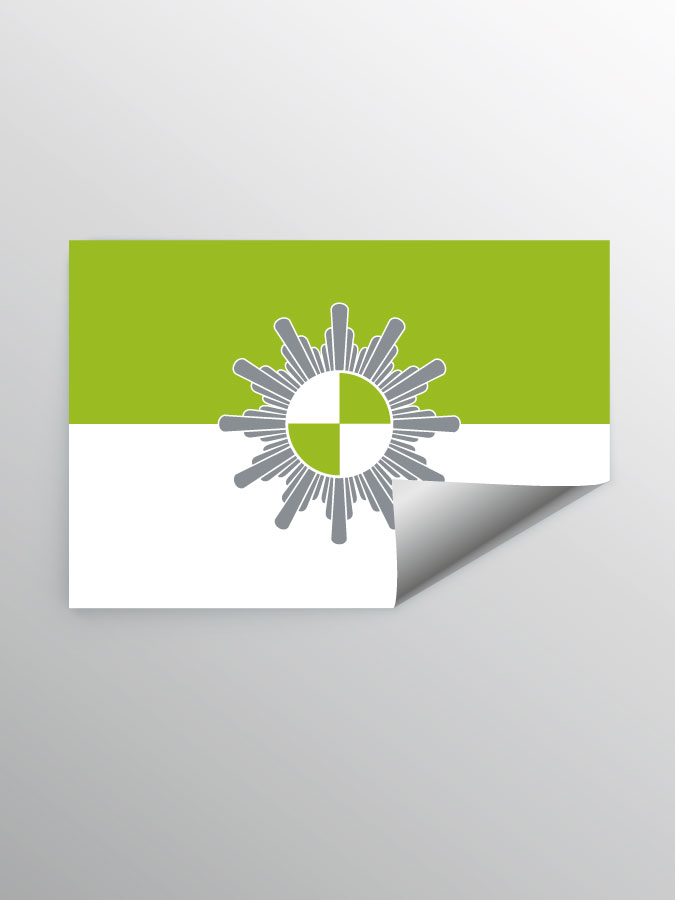 Aufkleber DIN A7 Logo