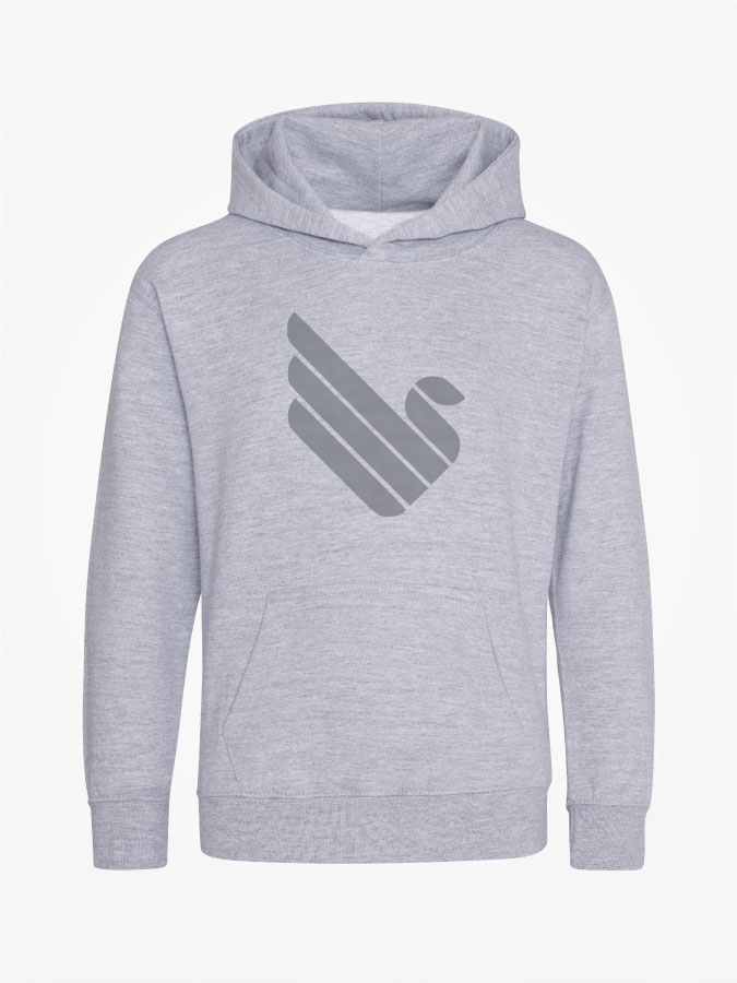 Hoodie All Grey Kids Unisex