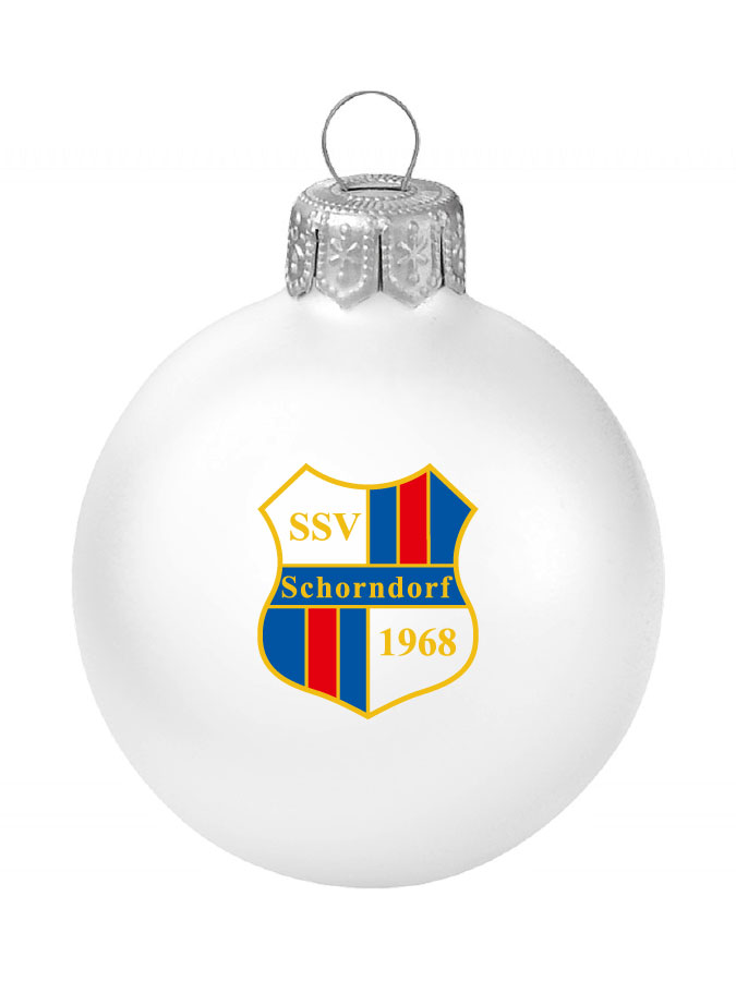 Weihnachtskugel Logo 8cm