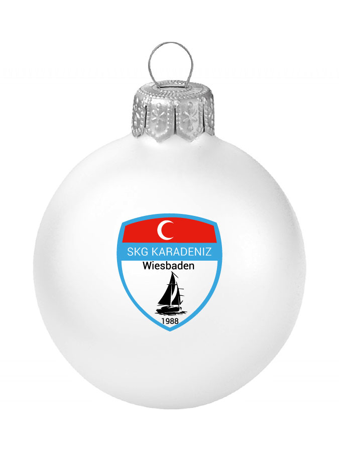 Weihnachtskugel Logo 8cm