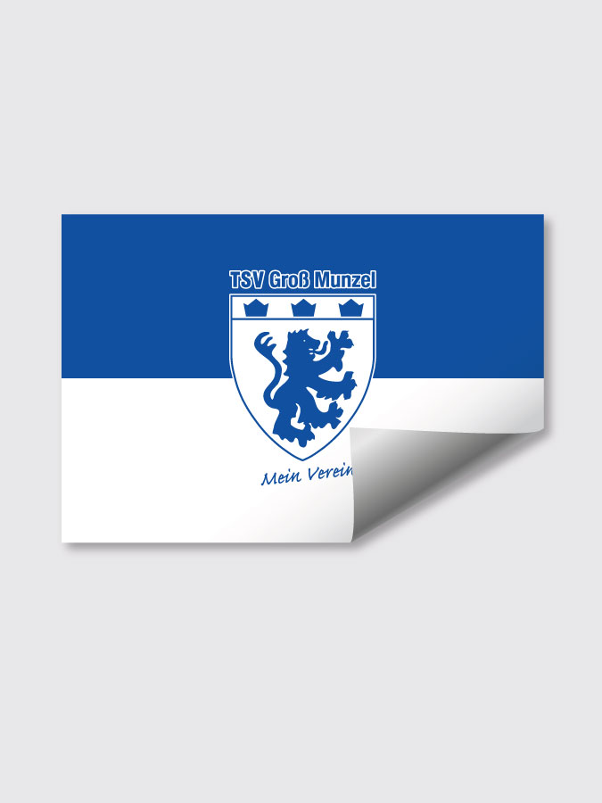 Aufkleber DIN A7 Logo