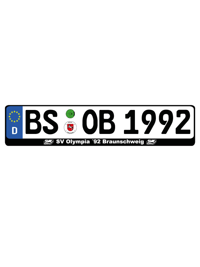 Kennzeichenhalter Kalden (2er Set)