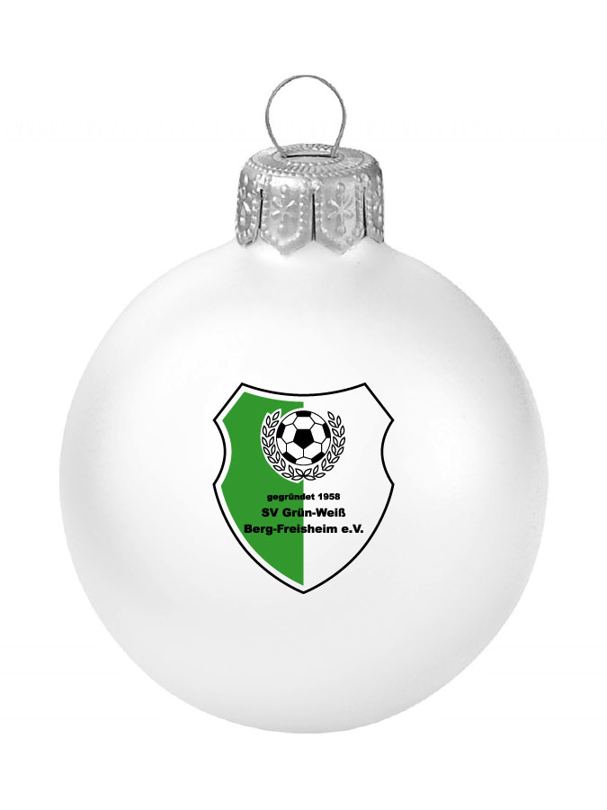 Weihnachtskugel Logo 8cm