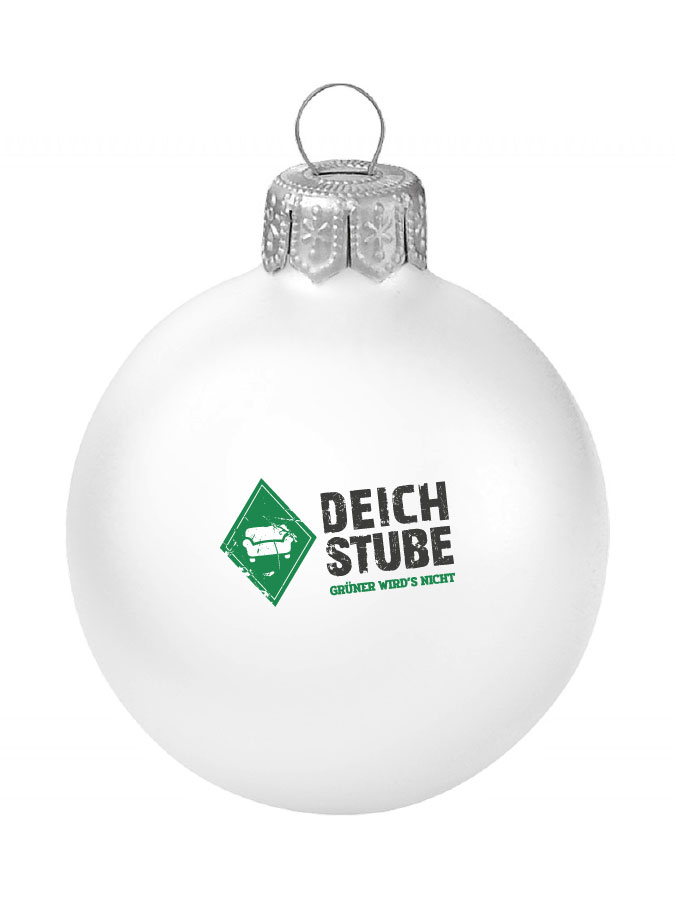 Weihnachtskugel Logo 8cm