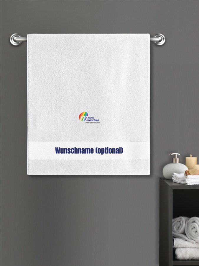 Badehandtuch Team Sticklogo