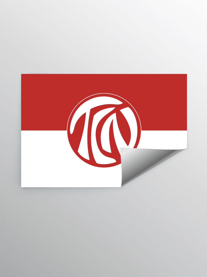 Aufkleber DIN A7 Logo