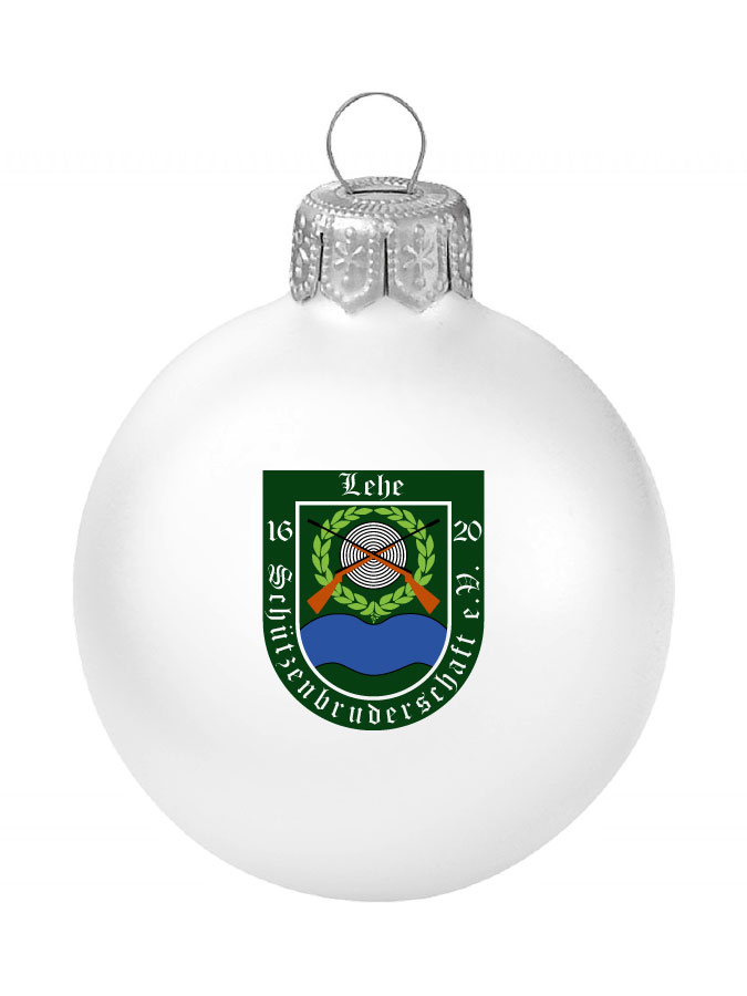 Weihnachtskugel Logo 8cm