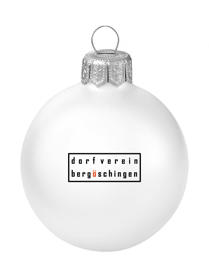 Weihnachtskugel Logo 8cm