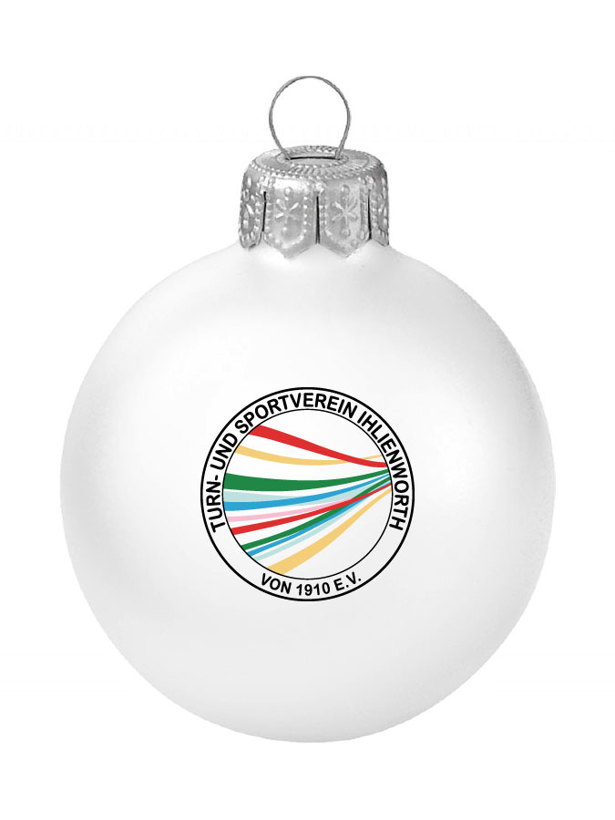 Weihnachtskugel Logo 8cm