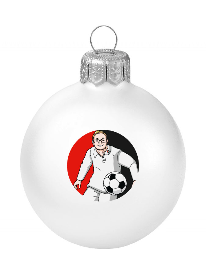 Weihnachtskugel Logo 8cm