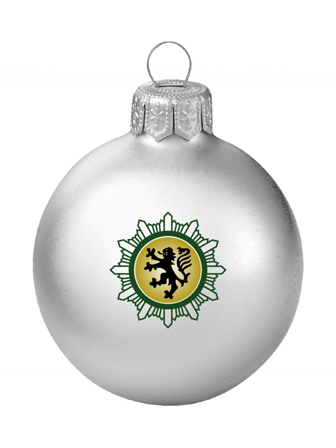Weihnachtskugel Logo 8cm