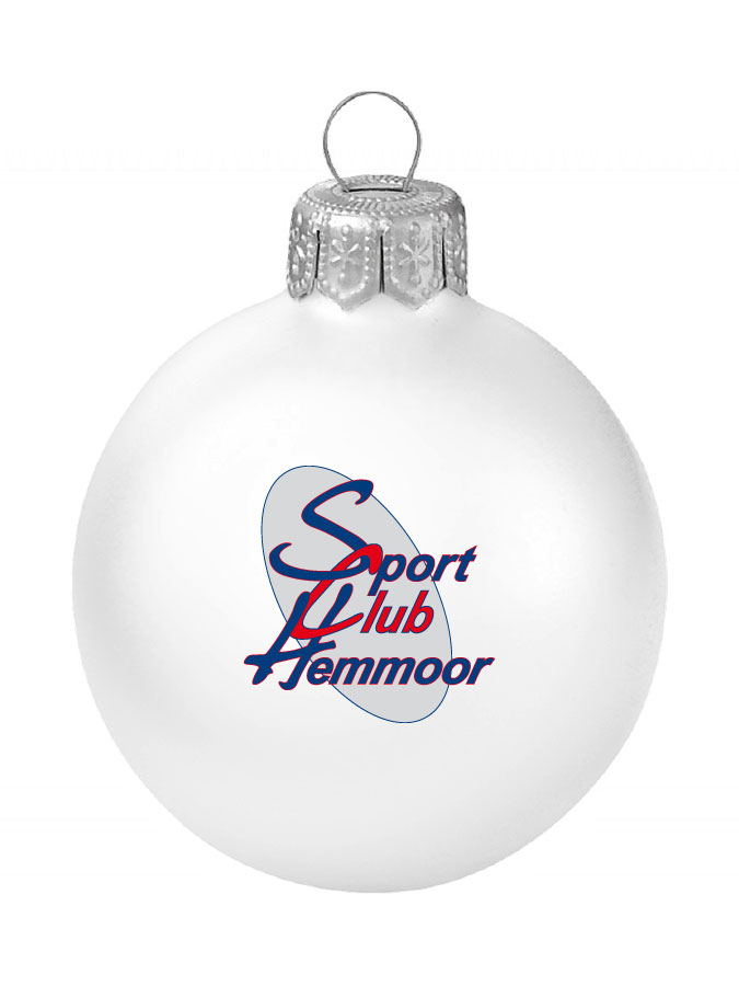 Weihnachtskugel Logo 8cm