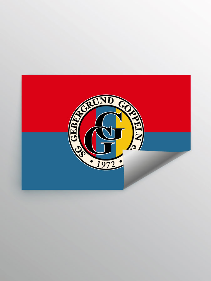 Aufkleber DIN A7 Logo